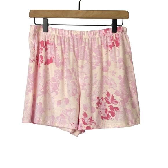 Como Blu | NWT Sleepwear Pink Tie Dye Loungewear Pull On Soft Comfortable Shorts - Picture 1 of 6
